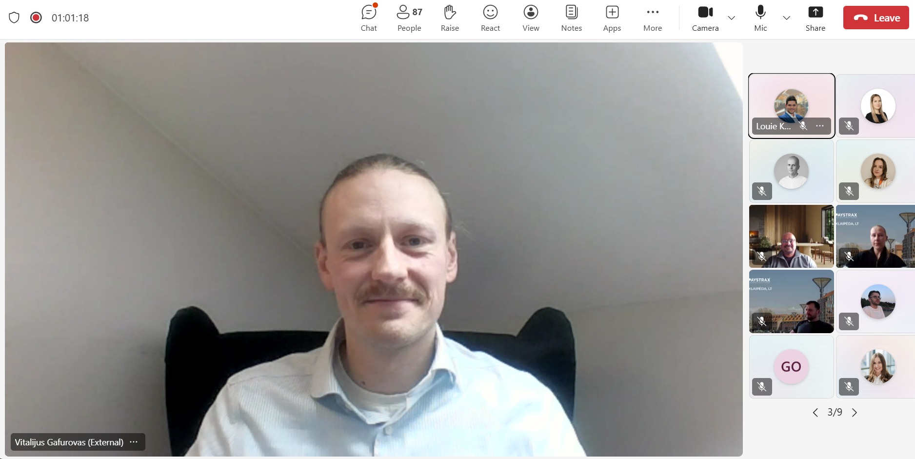 Friday training with clinical psychologist and psychotherapist Vitalijus Gafurovas